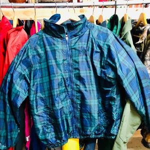 Vintage Jerzees Plaid Windbreaker